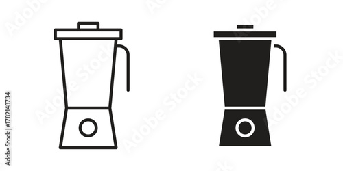 Blender icon in filled, thin line, stroke style for website and apps