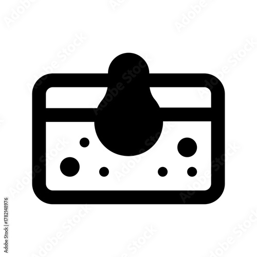 blackhead line icon