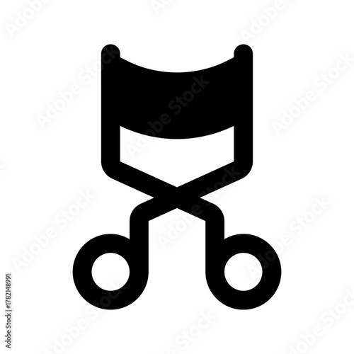eyelash curler line icon