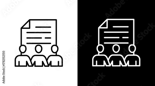 Collaborative  White Icon Set Design