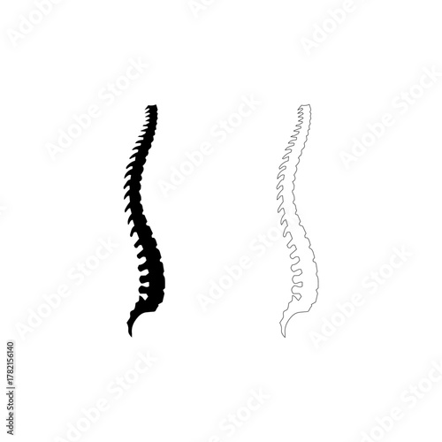 Set of abstract chiropractic logo
