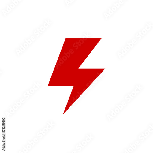 Vector image of game UI icon template asset transparent Lightning or Power button