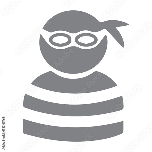 Burglar icon vector