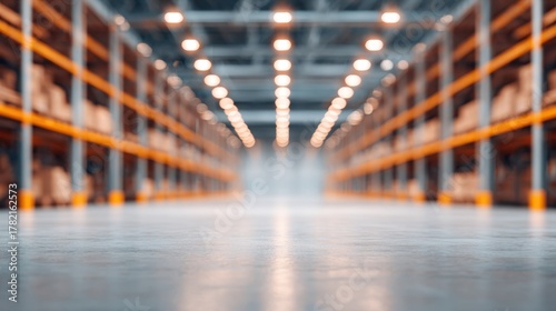 Optimizing logistics operations in a defocused largescale distribution center with high ceilings