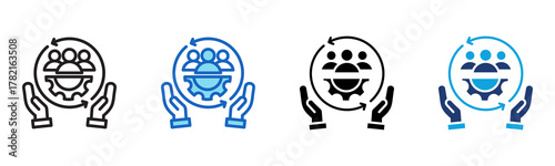 Inclusion Icon Multi Style Vector Illustration