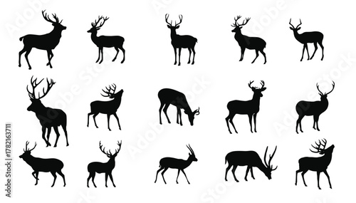 deer in silhouette arts