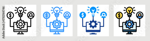 Tech Resource Icon Collection Set Multiple Style