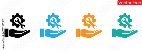 Symbolizing expertise and assistance, this icon represents technical support, repair services, and industry solutions. Perfect for businesses offering maintenance and engineering expertise.