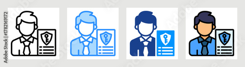 Permission Icon Collection Set Multiple Style