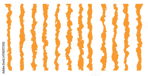  torn paper edges seamless horizontally vector