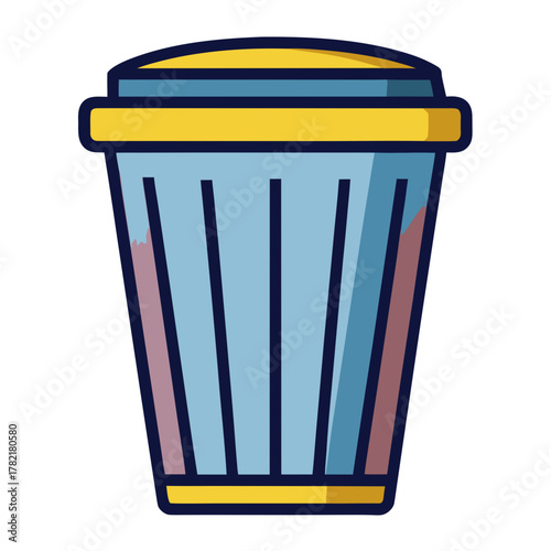Recycling trash bin for waste separation vector illustration	