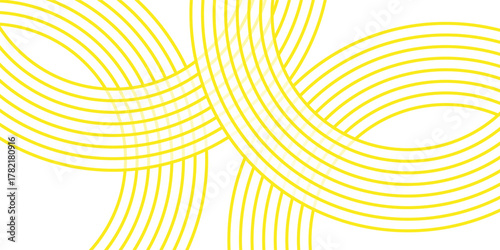 Pasta background, abstract geometric pattern of spaghetti. Yellow macaroni poster. Abstract wavy pattern.
