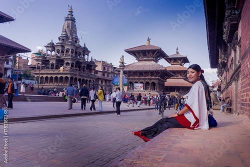 Photos Nepali Newari Girl in Traditional Attire Gracefully Posing for Photoshoot at Pat