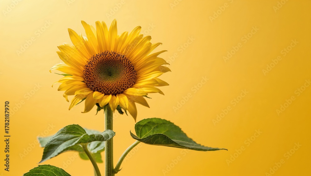 Fototapeta premium Background effect with sunflower bloom image