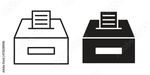 Ballot icon designs collection for mobile, ui, web.
