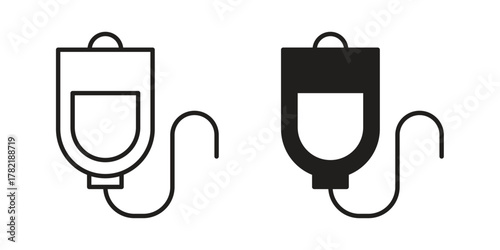 Blood transfusion icon designs collection for mobile, ui, web.