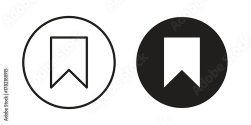 Bookmark icon designs collection for mobile, ui, web.
