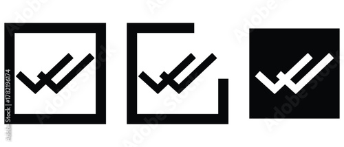 double checkmark icon, double tick and yes icon, checkmark vector illustration of an abstract background