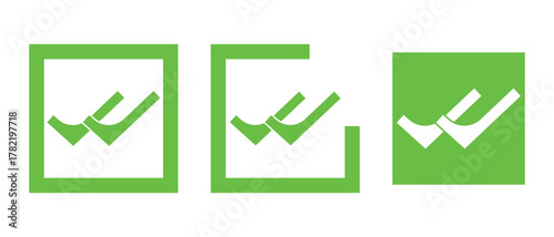 double checkmark icon, double tick and yes icon, checkmark vector illustration of an abstract background