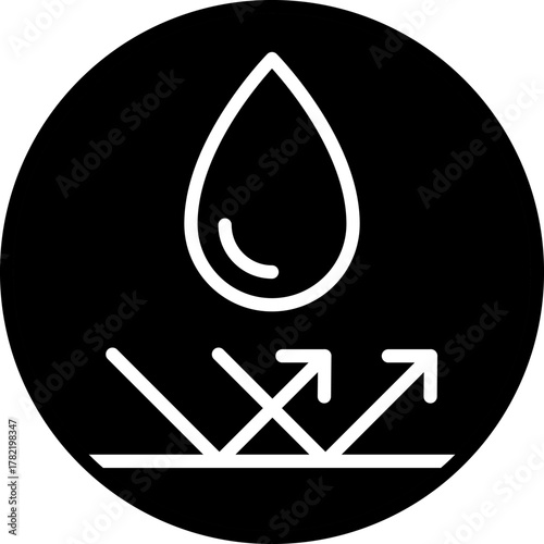 Waterproof icons. Water Proof sign collection. Water resistant symbol. Water protection icon with shield. Vector, PNG, jpeg. Keep dry. Open umbrella with water droplets icons set Water drop protection