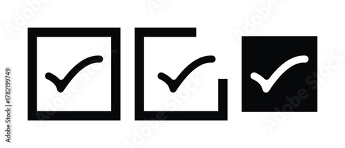 checkmark icon, tick and yes icon, checkmark vector illustration of an abstract background