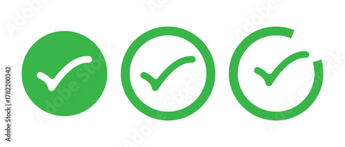 checkmark icon, tick and yes icon, checkmark vector illustration of an abstract background