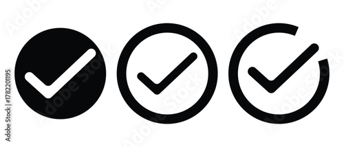 checkmark icon, tick and yes icon, checkmark vector illustration of an abstract background