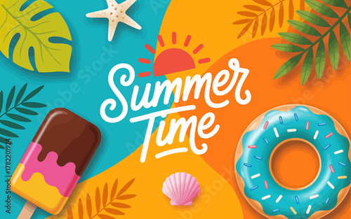 Apple Fruit Illustration for Healthy Eating and Nutritional Concepts with Red and Green Colors