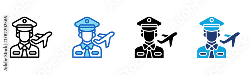 Custom Agent Icon Multi Style Vector Illustration