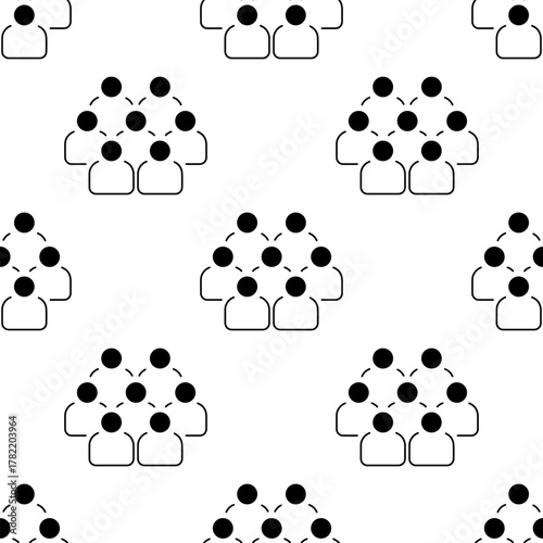 board of directors seamless pattern isolated on transparent background.