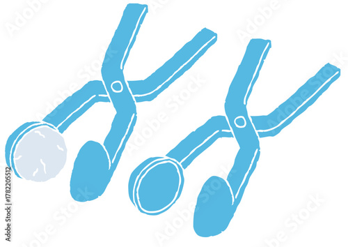 雪玉メーカー2種　版画