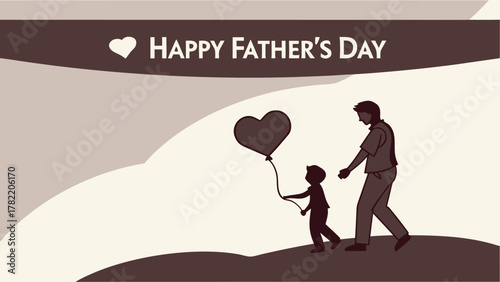 Dad: A Son's First Hero and A Daughter's First Love Silhouette Design