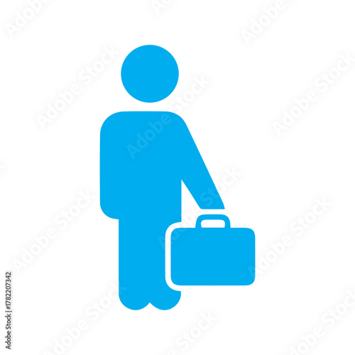 Businessman carrying briefcase