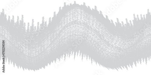 Grunge Distress Wave Background. Scratches, Grains, Noise, Stamps. Ink Spray. Place the texture over any object to create a Grunge effect. Abstract vector.