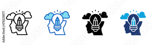 Creative Icon Multi Style Vector Illustration