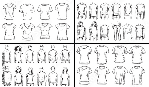  t-shirt sketch illustration, apparel design drawing, clothing outline art, fashion garment sketch, unisex tshirt design, apparel pattern line art, fashion clothing outline, wardrobe design vector, ha