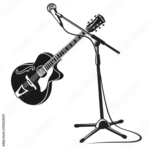 electric guitar vector illustration