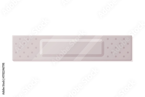 Medical Plaster or Adhesive Bandage for Injuries Vector Illustration