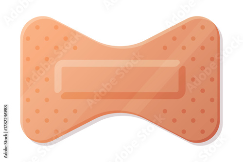 Medical Plaster or Adhesive Bandage for Injuries Vector Illustration
