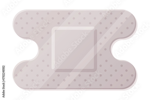 Medical Plaster or Adhesive Bandage for Injuries Vector Illustration