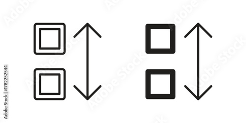 Apps sort icon pictogram in trendy outline style. icon, sign or symbol.