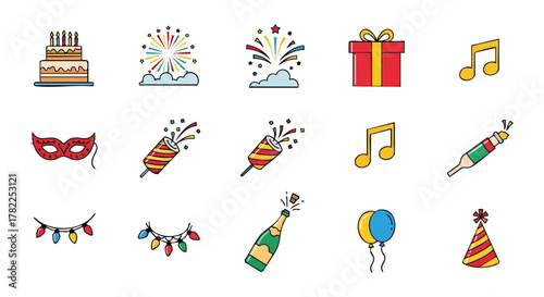 Cartoon Christmas lights string decoration with red and blue bulbs