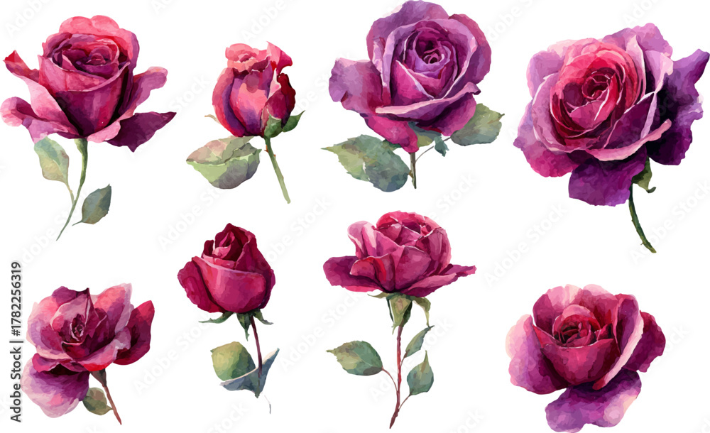 Fototapeta premium seamless pattern with pink roses