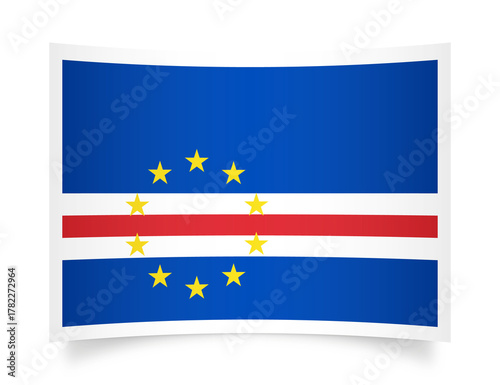 Free Download Cape verde paper flag 3d illustration. Paper flag of cabo verde transparent png - GFXLoad