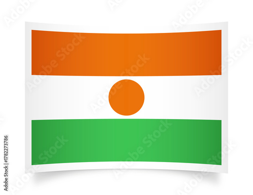 Free Download Niger paper flag 3d illustration. Paper flag of Niger transparent png - GFXLoad