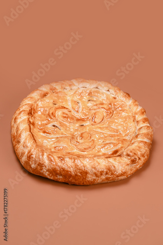 Artistic Pastry Pie with Intricate Dough Designs