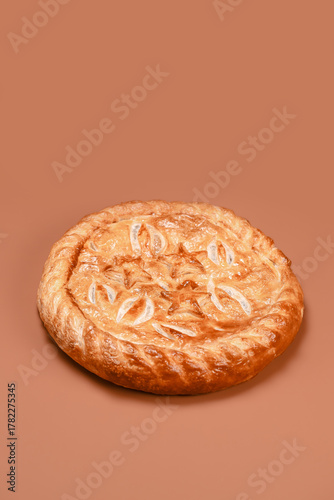 Artistic Pastry Pie with Intricate Dough Designs