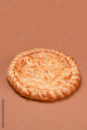 Artistic Pastry Pie with Intricate Dough Designs