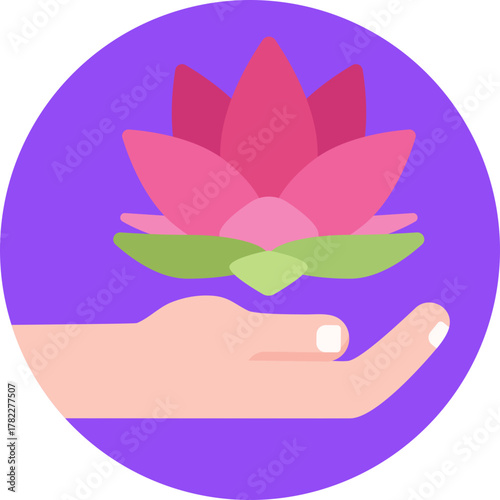 Symbol of purity and spiritual growth, often associated with yoga and meditation.