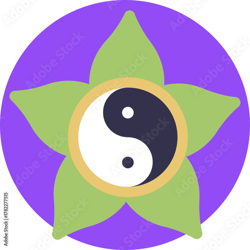 Symbol of balance and harmony between opposing forces.